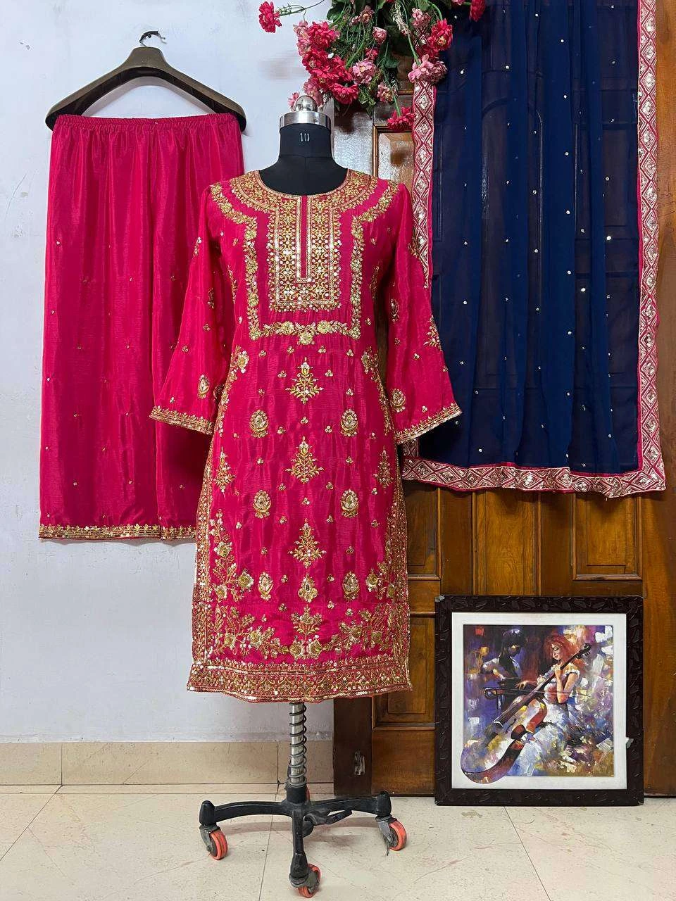 Vardan Ethnic Lc 1268 Chinon Silk Wholesale Pakistani Party Wear Salwar Suit Catalog